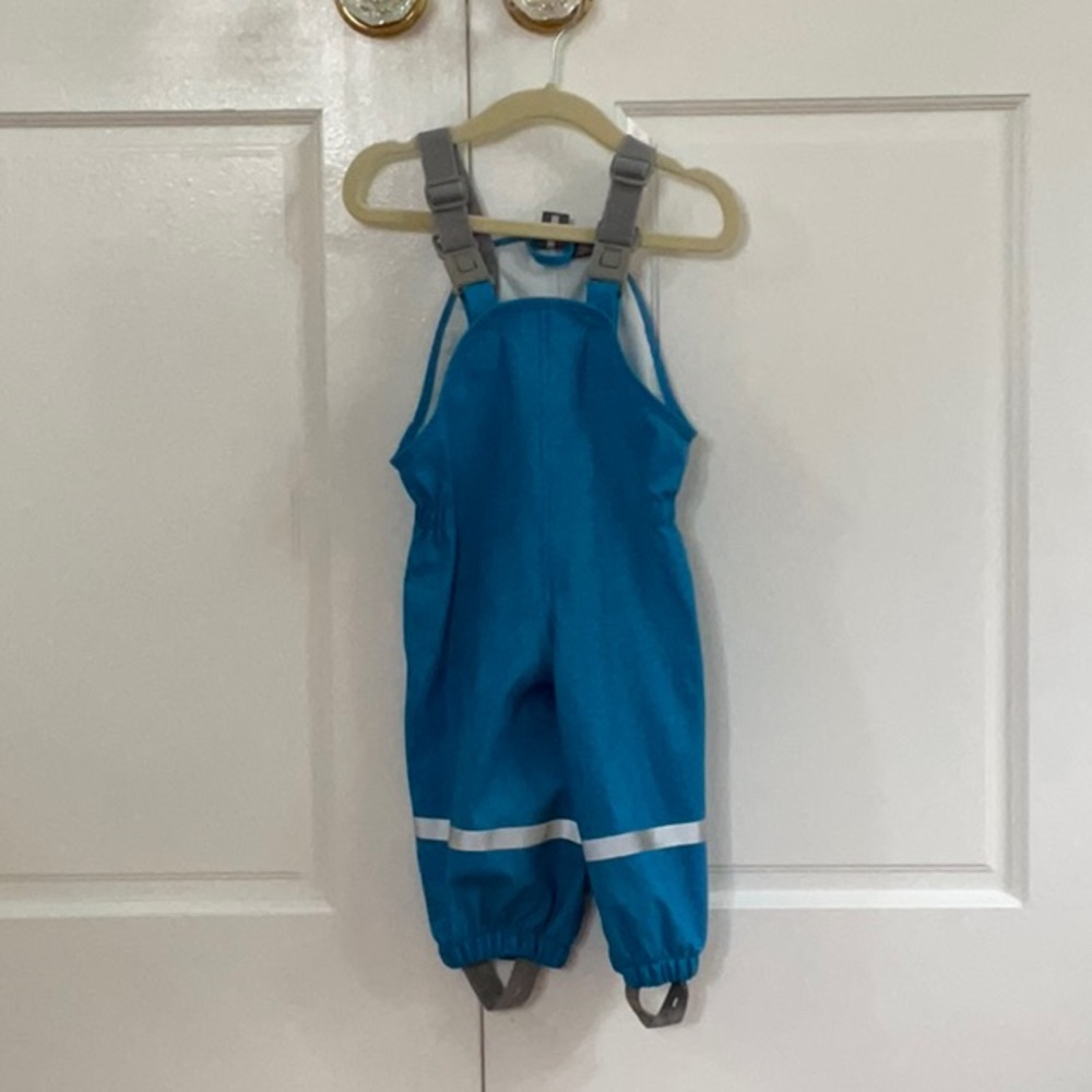 Blue Waterproof Rainset with Reflective Stripes
